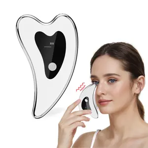 Electric Gua Sha Board, USB Rechargeable Facial Care Tool, Facial Beauty Massagers, Heated Vibrating Massage Beauty Meter, Personal Care Appliances for Women