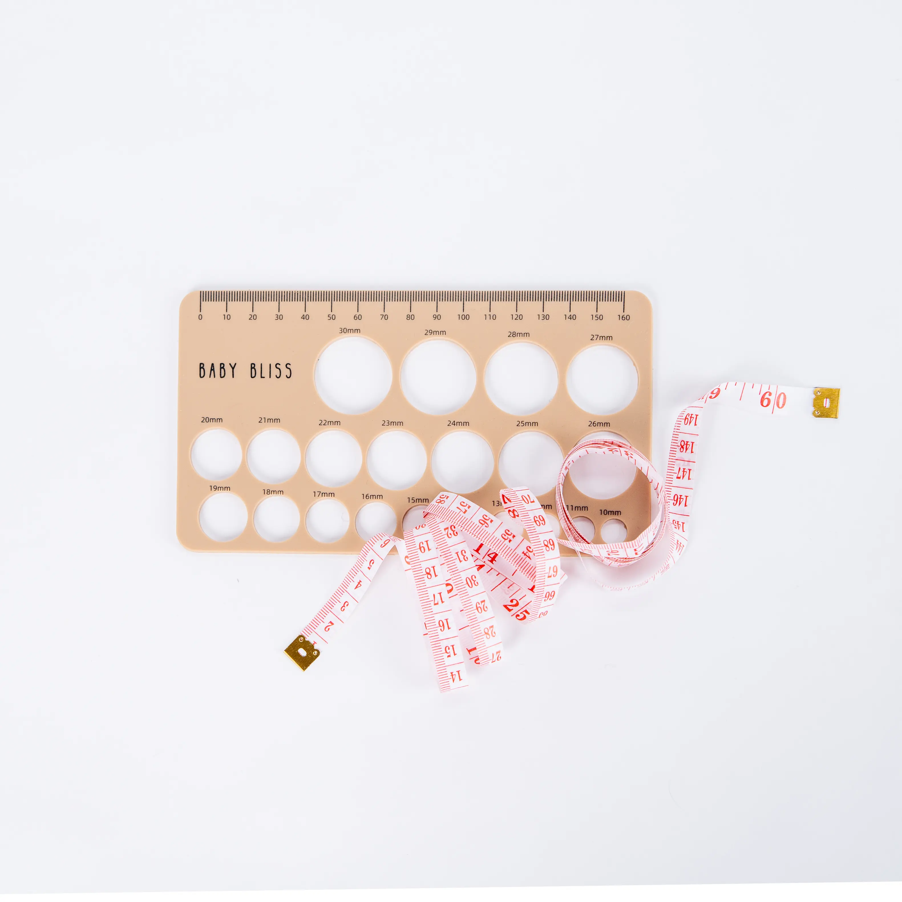 Flange Sizing Silicone Nipple Ruler for Accurate Nipple Diameter Measurement