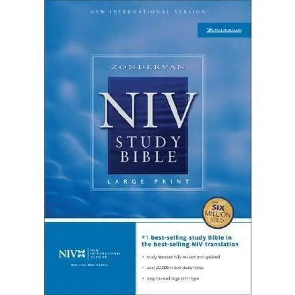 USED Book - Zondervan NIV Study Bible, Large Print by Zondervan Publishing House (Unknown) - english