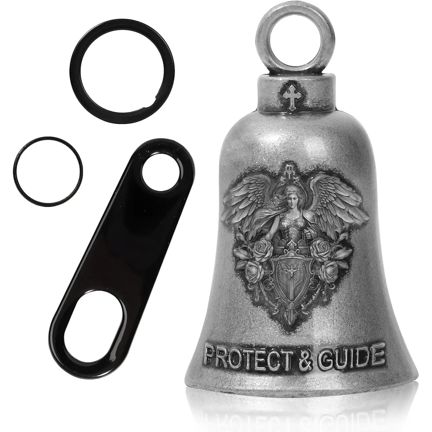 Metal Motorcycle Guardian Bell - Chime for Protection, Bad Vibes Repelling, Guidance & Biker Gift for Riders