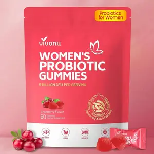 VivoNu Viginal Probiotics for Women, Women Probiotic Gummies, Feminine Balance Gummies, Prebiotic Gummy, Cranberry Probiotics for Woman Vaginigal Health, Yeast Ph Balance| 60 Gummies