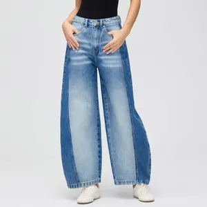 Vessira Women’s Light Wash High-Rise Structured Curved Jeans