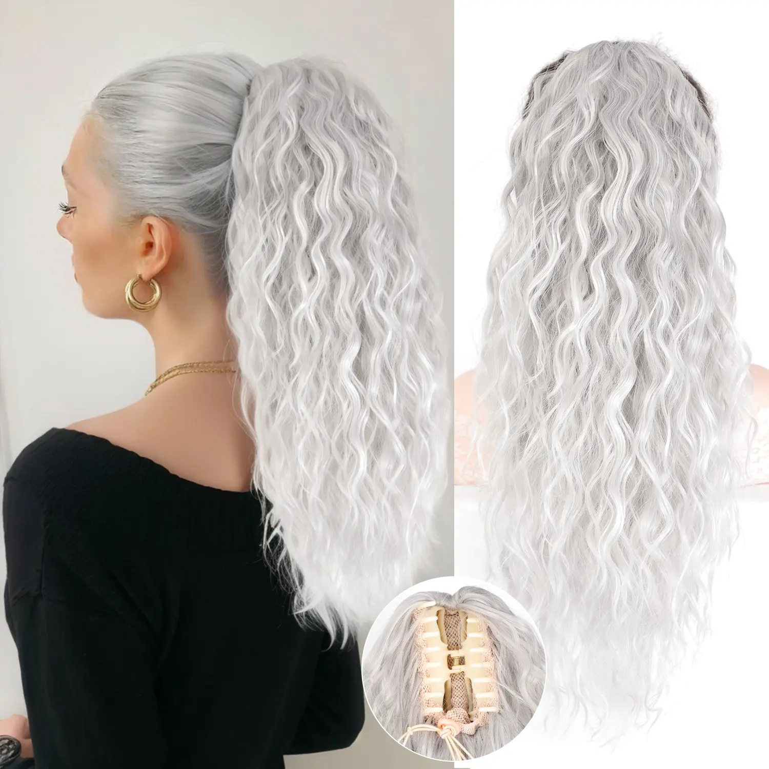 Silver Mixed White 20IN.