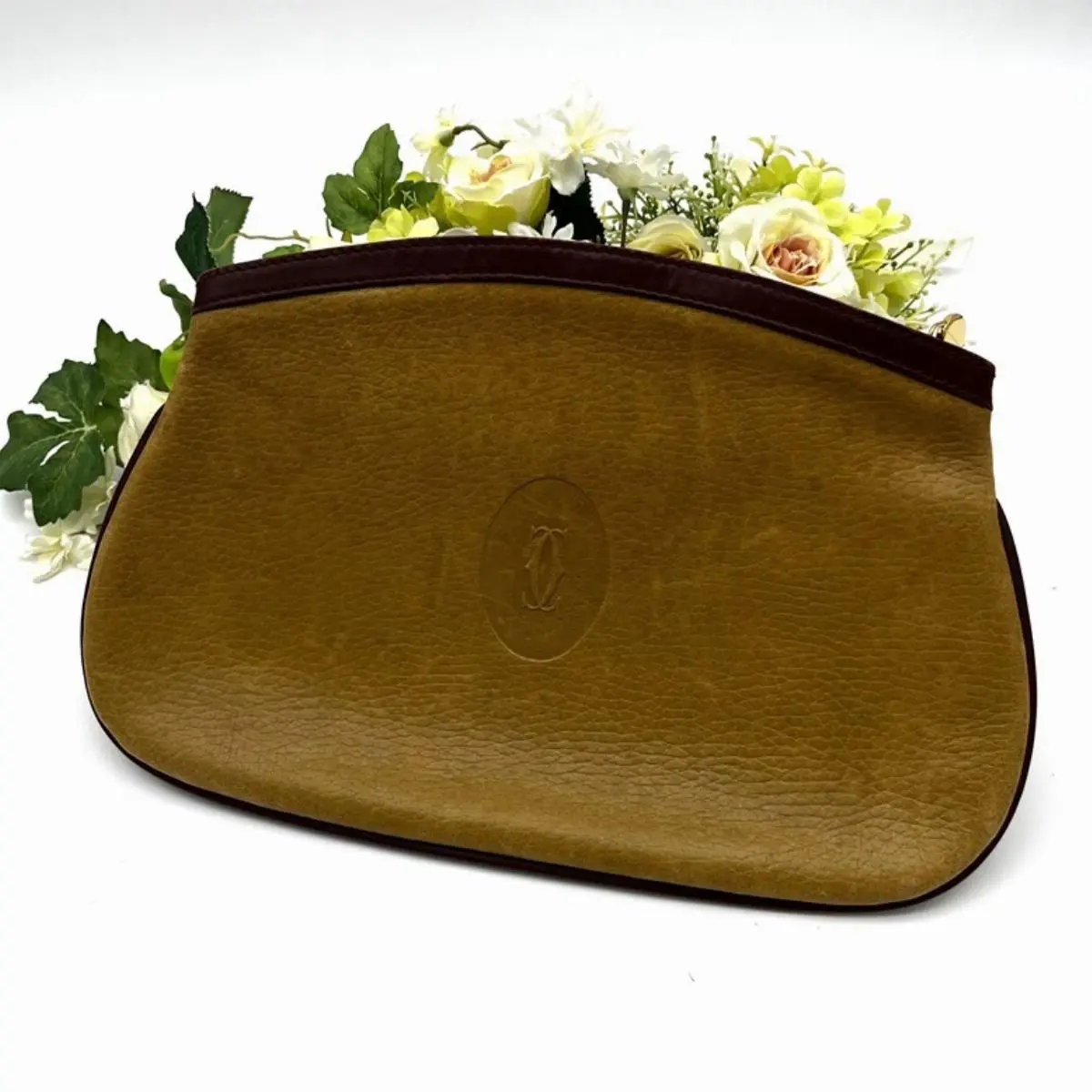 Pre-owned Cartier As Shown Mini Bags Leather Clutch Bag ca0305vv