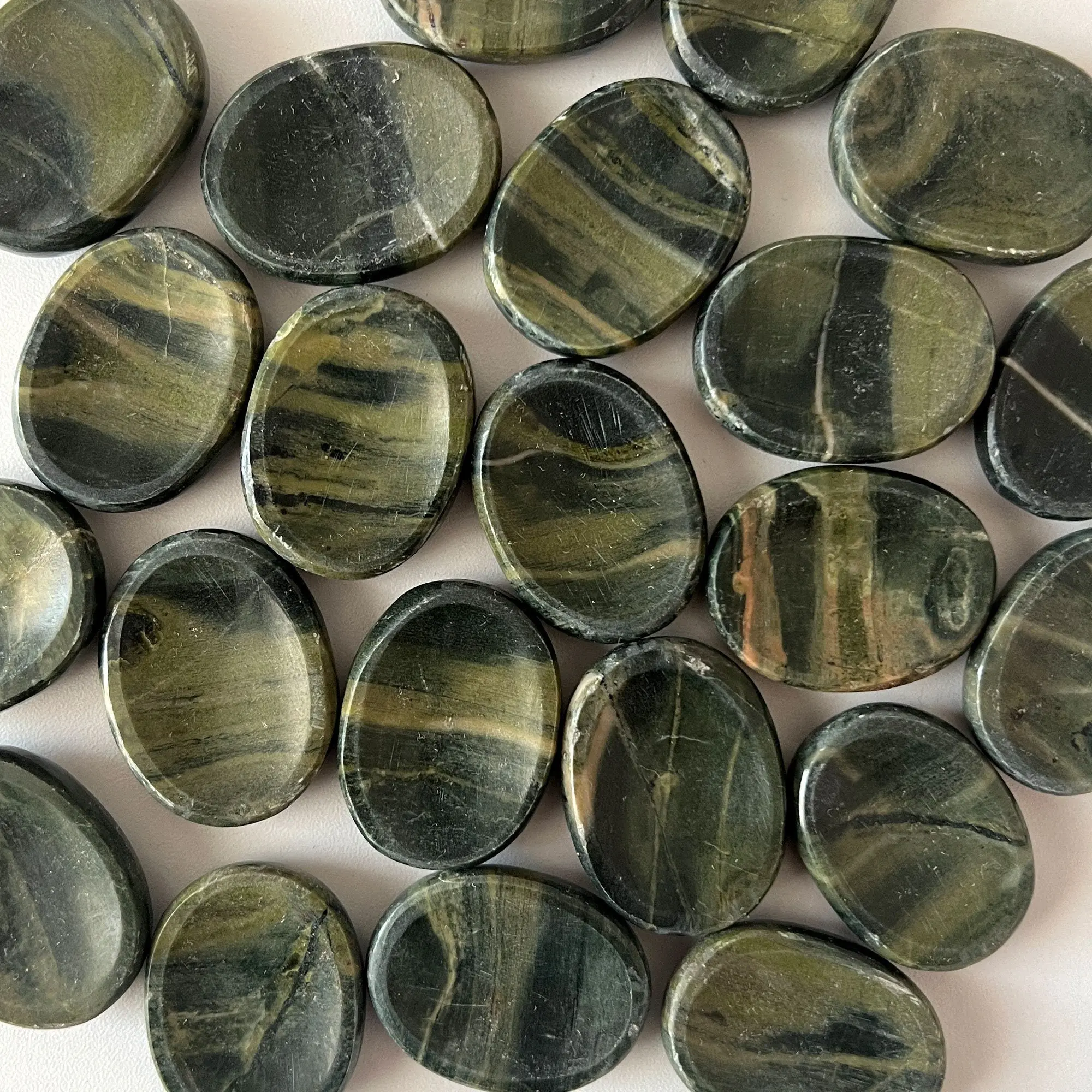 Green Jasper Worry Stone