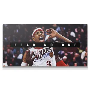 Allen Iverson Poster - Fear No One Basketball Room Decor, Sports Motivation Print, Gym Inspiration Art, Wall Poster for Men, Street Style Art