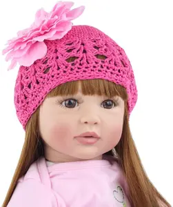 22 inches 55 cm soft reborn doll - handmade, fashion doll, companion toy, role play, cute doll with beautiful clothes and accessories, perfect for Halloween/Thanksgiving/Christmas/Easter/Birthday gift must-have.