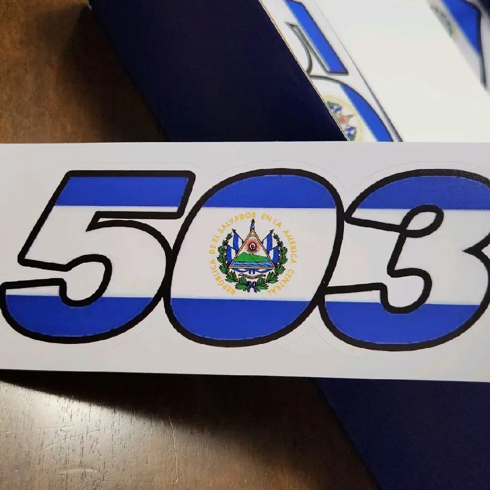 El Salvador 503 vinyl decal Sticker calcomanía