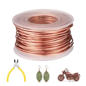 Electroculture Gardening Antenna, 18m/59ft 99.9% Soft Pure Copper Wire Electronic Bare Copper Stake Rod Coil 16 Gauge for Gardening Growing Plants and Vegetables for Jewelry Making & Crafts