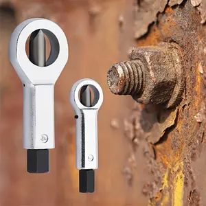 4pcs Manual Nut Splitter Tool Set, Durable Metal Nut Separator with Handle, Car Repair Tool, Rusty Nut Opener, Slotted Nut Splitter