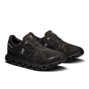 ON Women's Cloud 5 Sneakers - Black Athletic Shoes with Unique Design Features