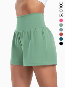High-Waisted Sporty Shorts, Seamless Design, Slim Fit, Outdoor Activity Wear, Comfortable & Stylish, Perfect for Active Lifestyles