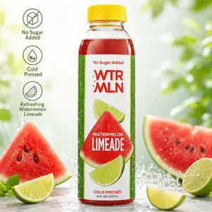 Watermelon Limeade Fruit Beverage, 12 Fl Oz Refreshing Fruit Drink