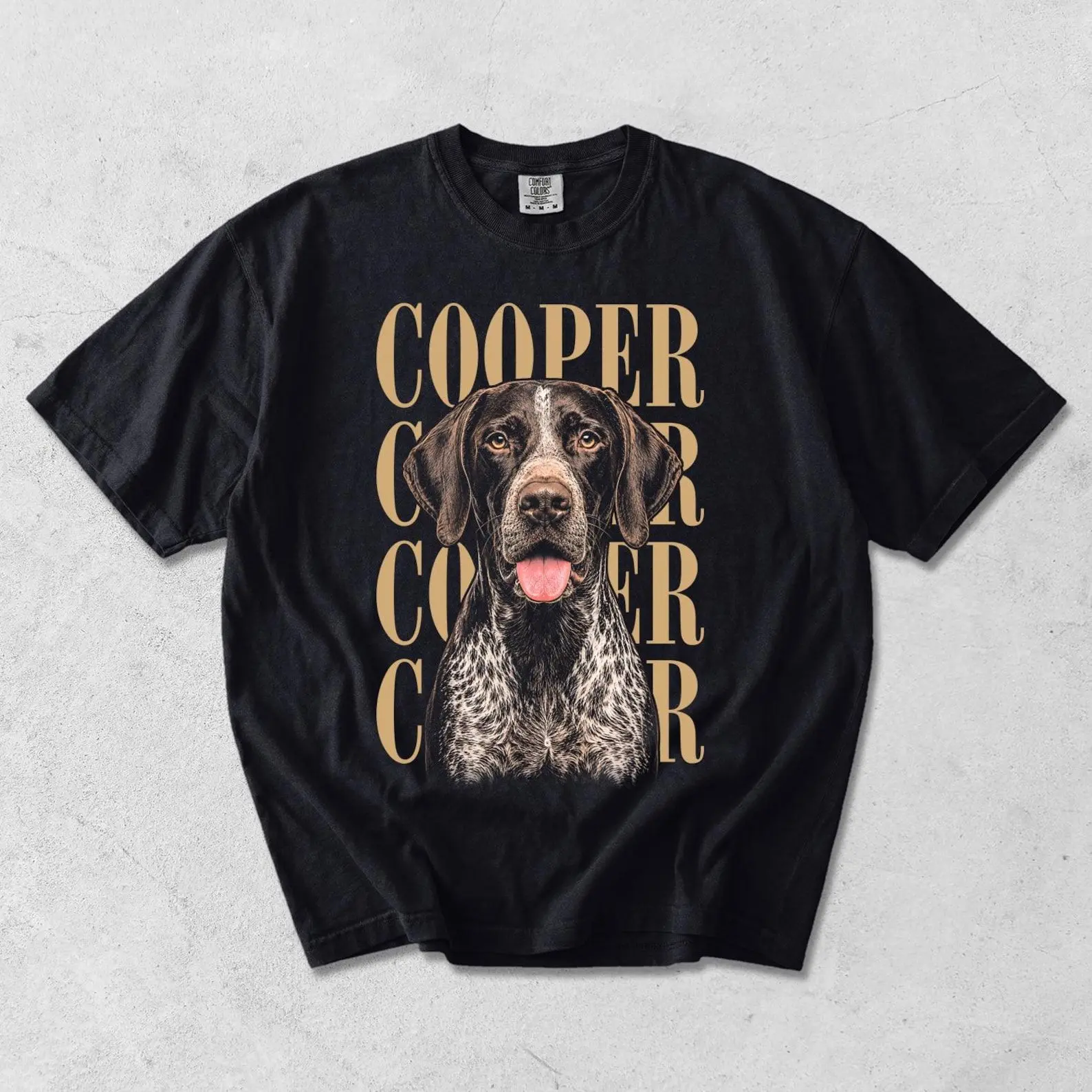 Comfort Colors Personalized Pet Portrait And Name Shirt, Custom Pet Photo Tee, Comfort Colors Dog Shirt, Dog Lover Gift, Pet Memorial Shirt - Berkey Robert