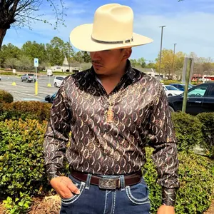 Men shirt brown and black