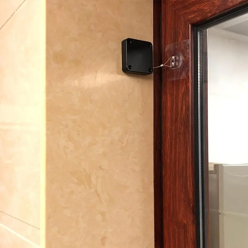 No drilling required door closer A drilling-free automatic door closer with a telescopic design, suitable for multi-functional automatic security doors in both residential and commercial settings. Easy to install, Door Hardware