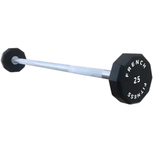 French Fitness Straight Urethane Barbell 25 lbs - Single (New)