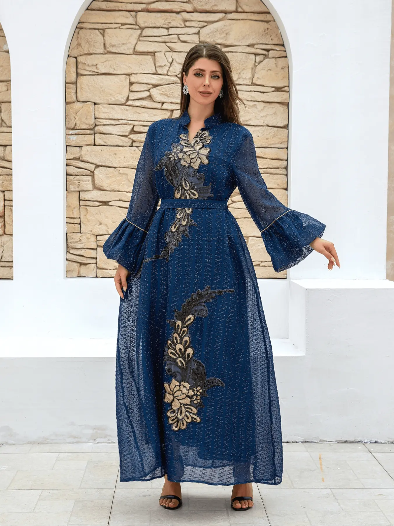 New Fashion Elegant Muslim Women's Dress Tunic Dress, Hijabi Cute Dresses, Modest Dress, Modesty Muslim Clothing, Middle Eastern Embroidered Patchwork, Fitted Woven Fabric, All Seasons Wear, Muslim Evening Dress - TikTok Shop New Fashion Elegant Muslim Women's Dress Tunic Dress, Hijabi Cute Dresses, Modest Dress, Modesty Muslim Clothing, Middle Eastern Embroidered Patchwork, Fitted Woven Fabric, All Seasons Wear, Muslim Evening Dress - TikTok Shop