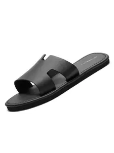 Men's Simple Fashion Sandals, Casual Plain Style Flip Flops, Comfortable Summer Footwear, Trendy Men's Slippers