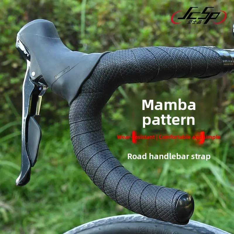 Road bike handle with bicycle handle non-slip strap bend handle wear-resistant color cycling equipment accessories