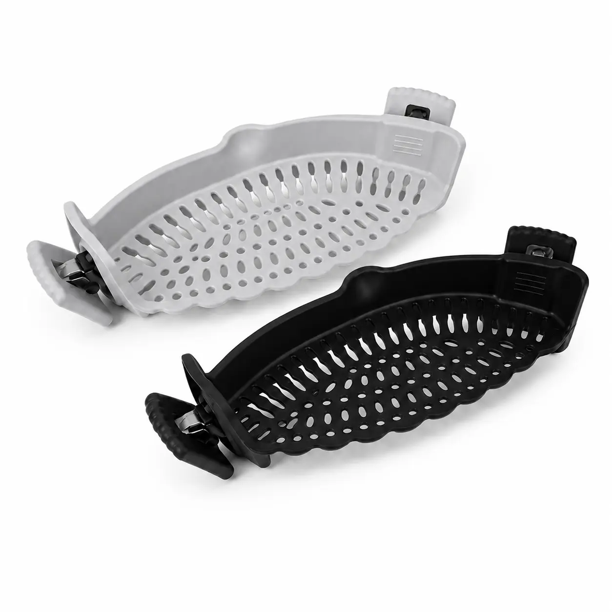 AISOON Clip-on Strainer for All Pots & Pans, Silicone Pasta Strainer Kitchen Gadgets, Collapsible Colander for Noodle/Vegetables/Fruit/Spaghetti, Leakproof & Heat-Resistant, Dishwasher Safe KitchenVibes
