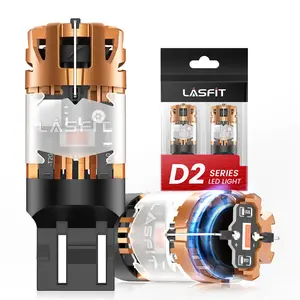 Lasfit red 7443 CanBus-Ready Rear Turn Signal Light Brake Light Tail Light LED Bulbs | D2 Series