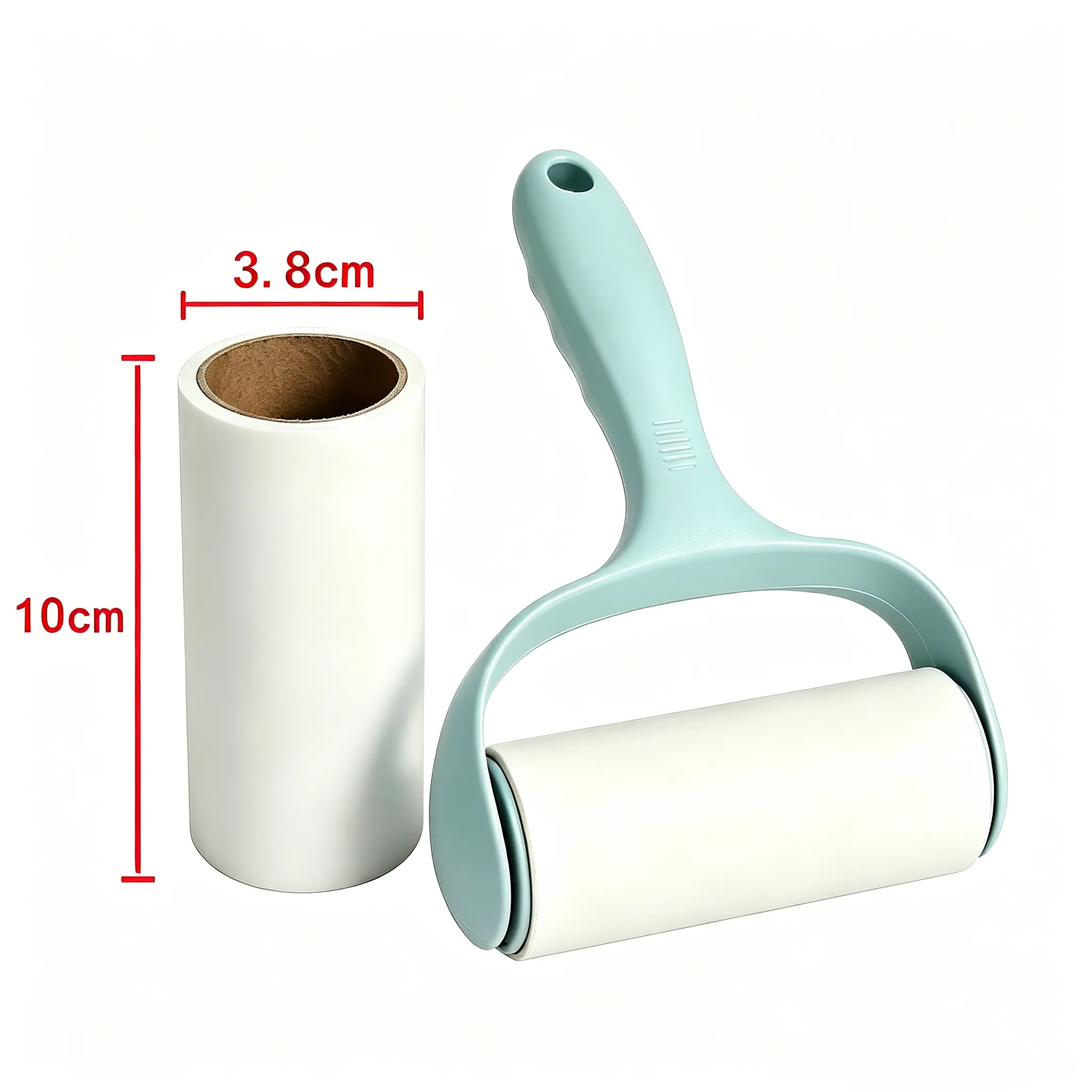 Tearable Sticky Lint Roller Pet Hair Remover, Refill Adhesive Lint Cleaner for Clothes, Cat Dog Fur, Couch, Car, Household Portable Cleaning Roller