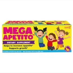 Mega Apetito Jarabe Vitaminado para Niños 21 Frascos - Mega Apetito Vitaminized Syrup for Children 21 Vials