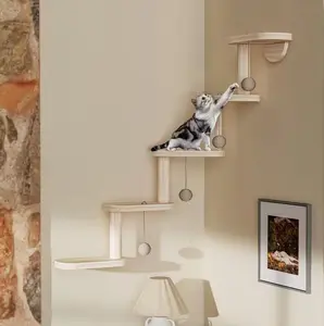 DIY Cat Wall Climbing Tree with Balls