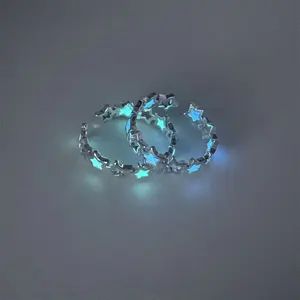 Glowing Star Ring! Creative Luminous Pentagram Ring for Men and Women, a Couple, Best Friend