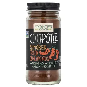 Frontier Co-op Chipotle, Smoked Red Jalapenos, 2.15 oz (61 g)