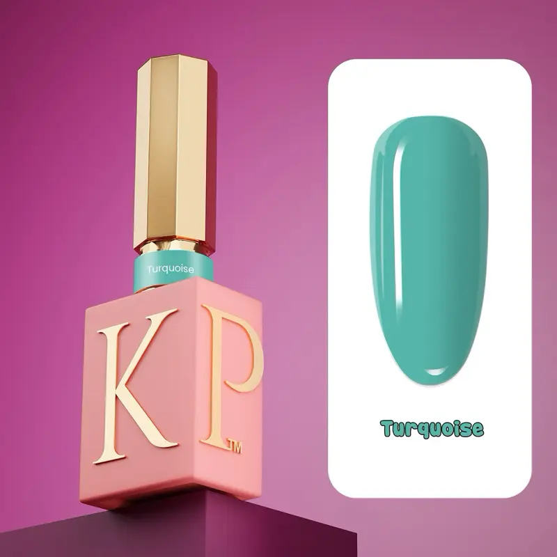 Gel polish turquoise