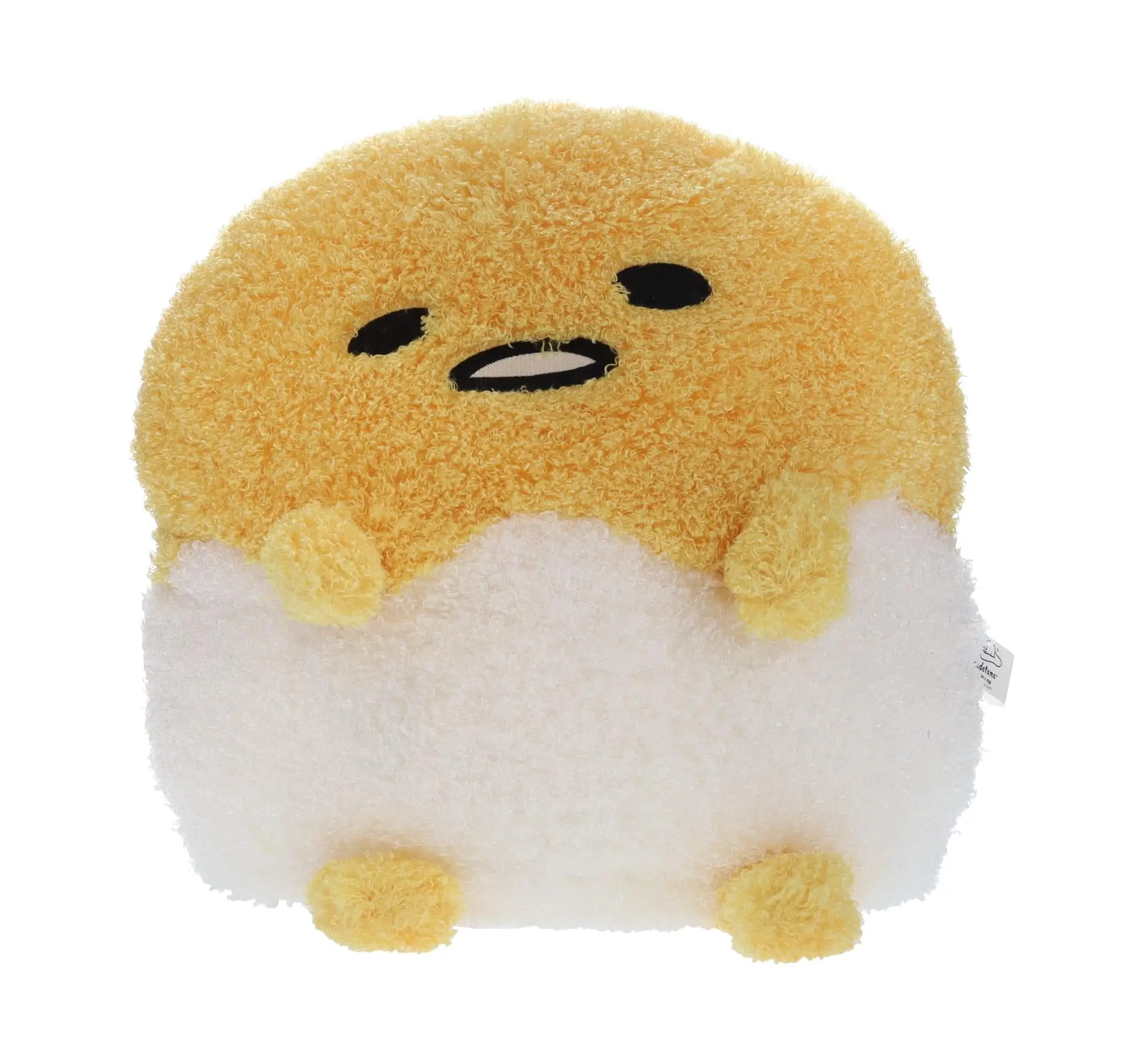Sanrio Gudetama In-Shell Egg 17-Inch Deluxe Stuffed Toy, Character Collectible, Fluffy Cute Animal Aesthetic Decor, Character Stuffed Toys