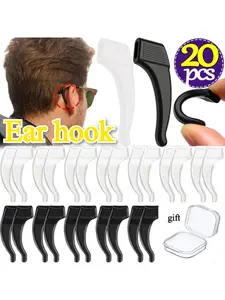 20pcs Anti-slip eyeglass sleeves, anti-slip ear hooks, anti-slip ear pads, anti-slip eyeglass holders, anti-slip ear covers, anti-slip accessories, anti-slip ear hooks, anti-slip ear covers, temple sleeves, eyeglass accessories, Glasses Grips