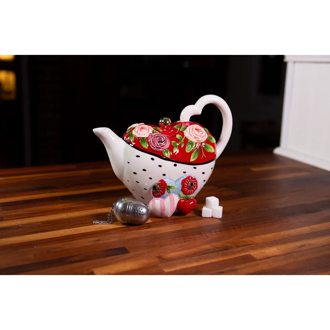 Clayworks Valentine's Day Rose Teapot