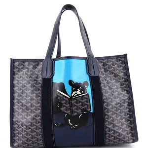 Pre-owned Goyard Canvas Coated Tote Bags REBAG Villette Tote Printed Coated Canvas MM by Rebag