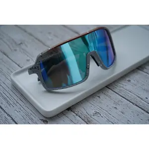 Adult red & blue speckled cobra sunglasses