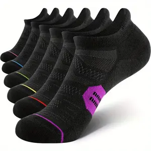 Women's 6-Pair Cushioned Low-Cut Tab Ankle Running Socks, Activewear Socks for Athletic Use