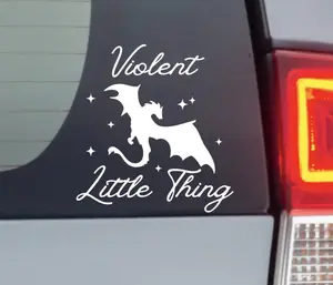 Violent Little Thing | The Fourth Wing | Wyvern | Fourth Wing Sticker | Basgiath War College | Kindle Sticker | Gifts under 10 | Voilence |
