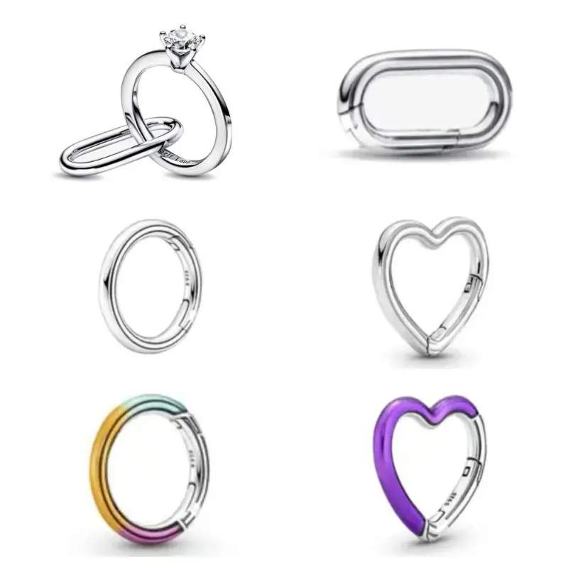 Bracelet Small 925 Sterling Silver Small Hole Me Series Ring Blue Diy Bead DIY Jewelry Accessories New