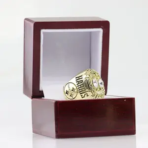 1975 ring 1-hole box number player ring festival gift solid wood box, high-end