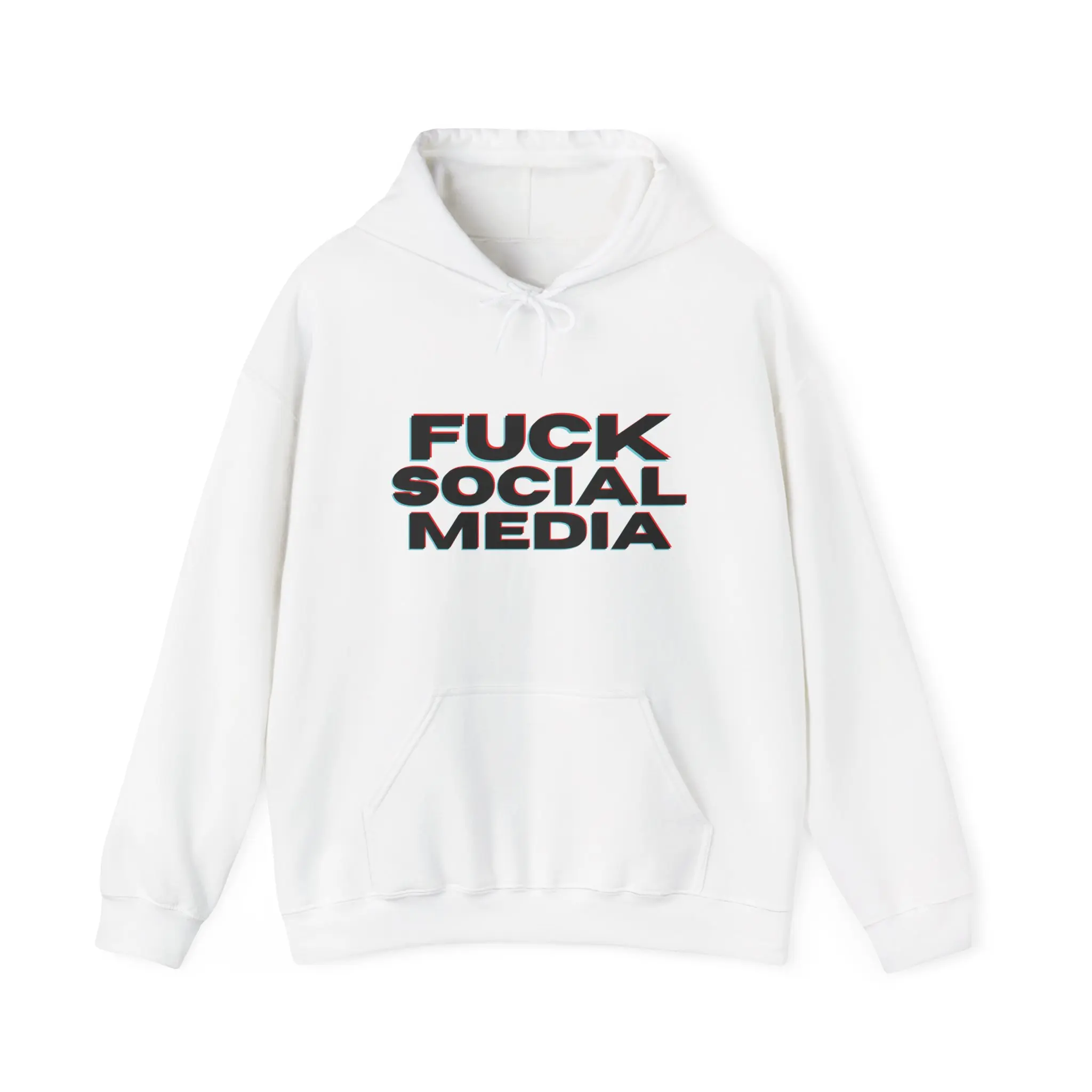 F social media, im dope in real life Hoodie - Unisex Sweatshirt, Funny Quote, Trendy Apparel, Gift for Social Media Detox, Cozy Pullover,