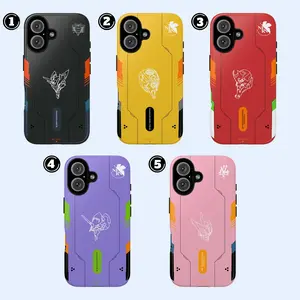 Evangelion mecha armor phone case with futuristic anime design.Suitable for iPhone 17-11 Pro Max/Plus and  Samsung Galaxy S23-25