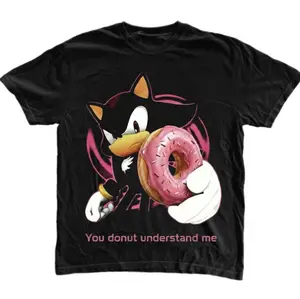 You Donut Understand Me T-Shirt, Shadow the Hedgehog Graphic Tees, Game Shirt, Unisex Tshirt, Gifts Shirt, Menswear Womenswear Streetwear, Aesthetic, Heavyweight Cotton Comfort Top Regular Fit Y2k Affliction Clothes