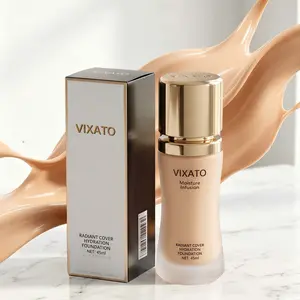 VIXATO Super Long lasting Water and Flawless liquid foundation 24h Makeup+Full concealer, smooth and bright, waterproof and sweat proof, four in one moisturizing, lightweight fit to create flawless skin
