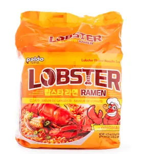Paldo Lobster Instant Noodle, Chewy Savory Food, 480 g