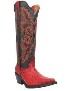 Dingo Women's Women'S Selene Tall Western Boot Snip Toe - Di220-Red