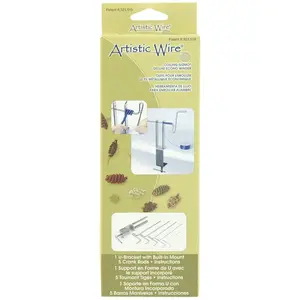 Artistic Wire Deluxe Coiling Gizmo Set for Jewelry Making with 5 Rod Sizes