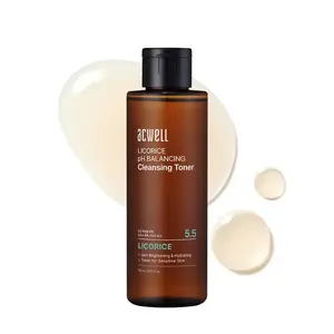 pH Balancing Korean Toner with Licorice Root - Lightweight, Hydrating & Brightening Facial Water for Sensitive Skin - Alcohol-Free, 5.07 fl oz