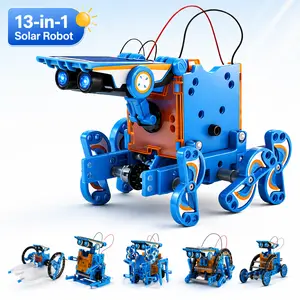 13 in 1 Solar Robot Kit for Kids, STEM Building Toys DIY Educational Science Kit, Solar Powered Robot Engineering Set for Boys Girls Ages 8-12